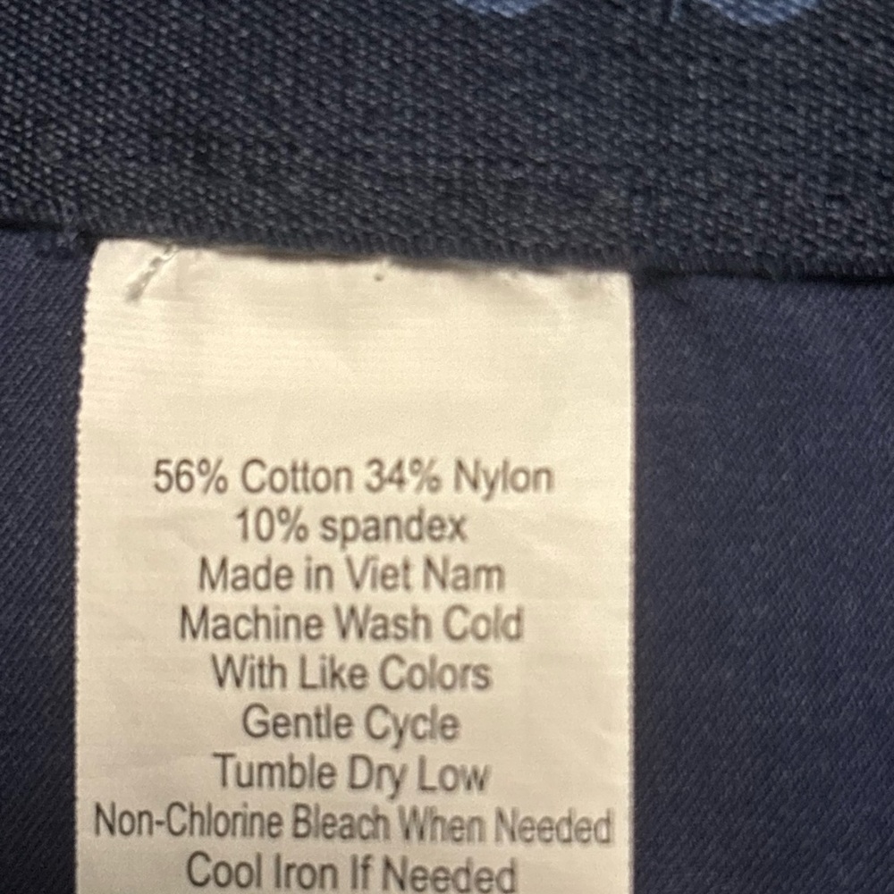 Vineyard Vines Performance Pants 30x32 Blue Stretch 5 Pocket Golf Travel - Picture 7 of 9